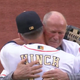 Illustration for article titled Former Astros Coach Rich Dauer Throws Emotional First Pitch After Nearly Dying During Last Years Championship Parade